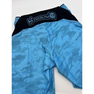 Hayabusa Shorts Men's 32 Blue Camo Weld‎ 3 Fight MMA Kickboxing Performance